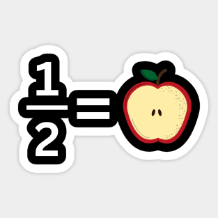 Funny Math Jokes Half Sticker